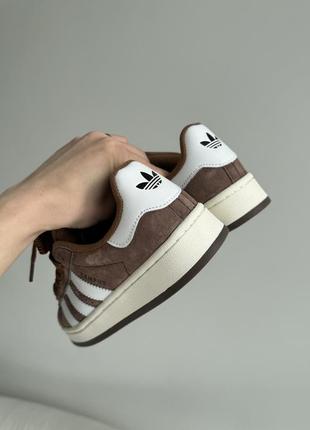 Adidas campus 00s brown/white3 фото