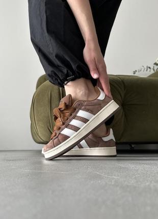 Adidas campus 00s brown/white7 фото