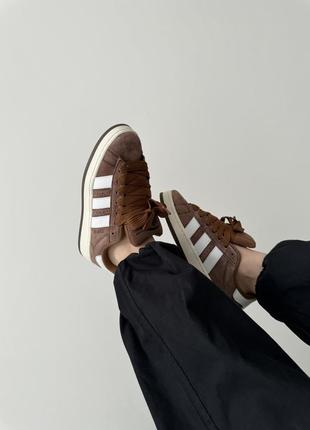 Adidas campus 00s brown/white6 фото