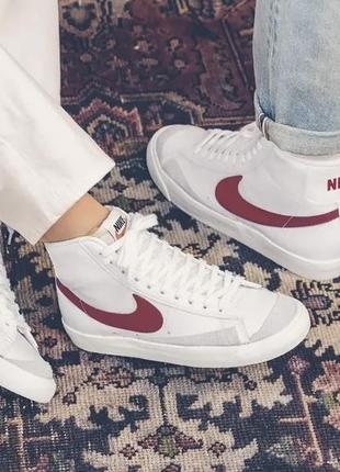 Оригінальні трендові кросівки nike blazer mid 77 retro sb jordan 37,5 розмір блейзери2 фото