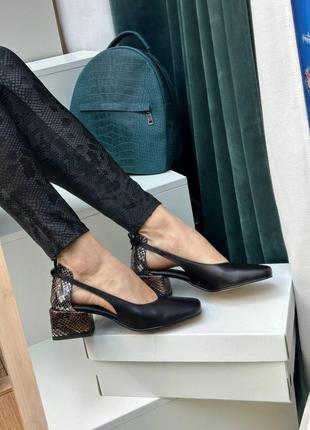 Жіночі дизайнерські туфлі із натуральної шкіри jolie6 фото