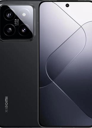 Смартфон xiaomi 14 12/256gb black global, ip68, 50+50+50/32мп,  snapdragon 8 gen 3, oled 6.36", 4610 mah