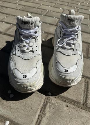 Кросівки balenciaga triple s white3 фото