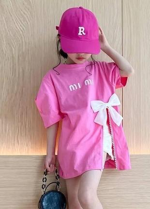 Футболка - туника стильная для девочки