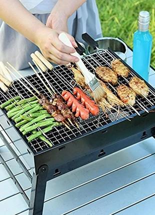 Гриль мангал портативний portable barbecue grill 360x270x280