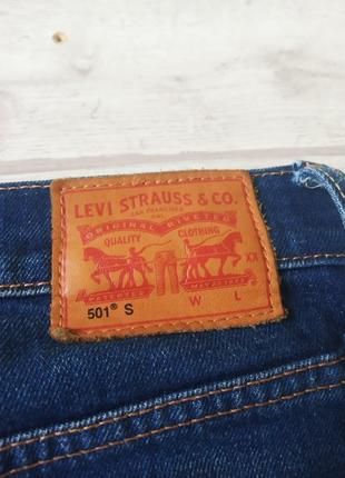 Джинсы укороченные зауженные levis 501 5113 фото