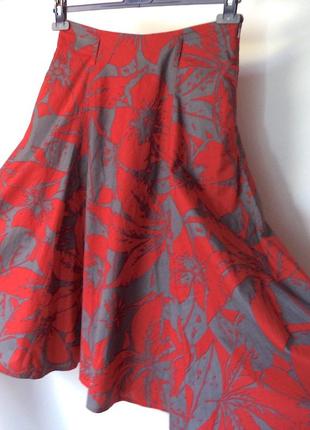 Итальянская хлопок юбка изумительного цвета,нарядная,потрясный вид