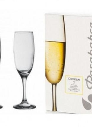 Набір келихів для шампанського pasabahce classic 440335 (2 шт....