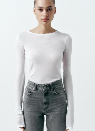 Джинси zara/trf high-rise wide-leg jeans/6045/0222 фото