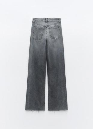 Джинси zara/trf high-rise wide-leg jeans/6045/0228 фото