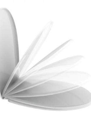 Кришка для унітаза nikiplast magnolia з мікроліфтом (01389)1 фото
