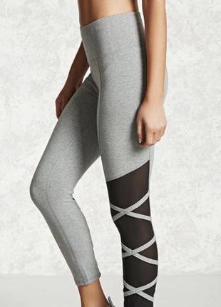 Forever21 active mesh strap leggings - розмір xs