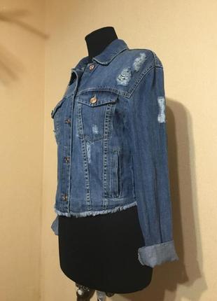 🔥 шикарная 🔥 фирменная джинсовая куртка курточка пиджак жакет джинс3 фото