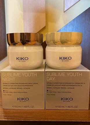 Ночной крем для лица kiko milano sublime youth night 50 мл оригинал6 фото