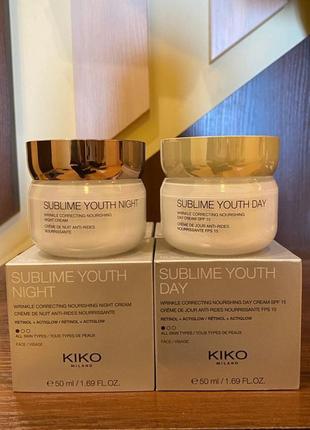 Ночной крем для лица kiko milano sublime youth night 50 мл оригинал2 фото