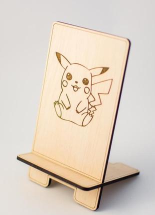 Держатель телефона пикачю для телефона удобная подставка телефона pikachu покемон подставка для всех моделей