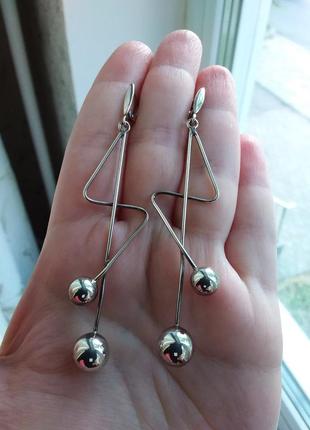 Серьги серебро