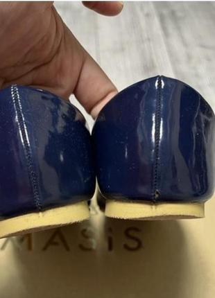 Туфли женские лодочки балетки  синий цвет р 383 фото