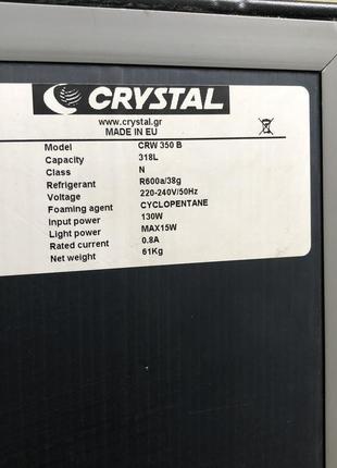 Винний шафа crw 350b-crystal2 фото