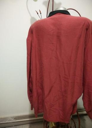 Шелковая женская блузка с шарфом. блуза из натурального шелка.2 фото