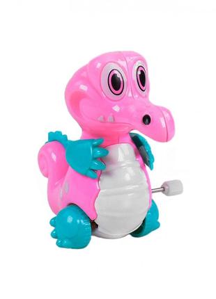 Заводна іграшка 908 "дінозаврик" (розовий)