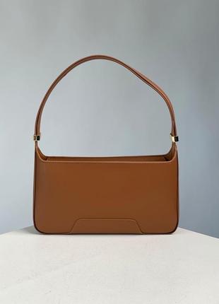 Красивая женская сумка на молнии бренда burberry коричневая небольшого размера классика9 фото
