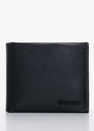 Кошелек calvin klein minimal focus bifold black черный мужской