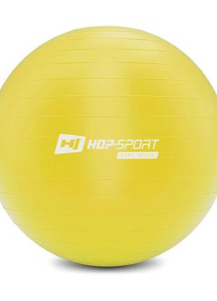 Фітбол hop-sport 45см жовтий + насос 2020