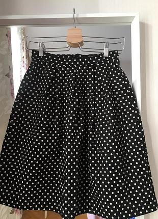 Юбка длины миди 34 размер reserved из плотной костюмной ткани