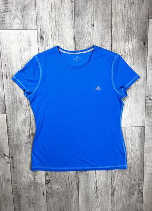 Adidas climalite футболка xl размер женская спортивная голубая оригинал