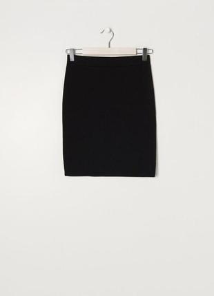 Мини-юбка sinsay черная. размер xs1 фото