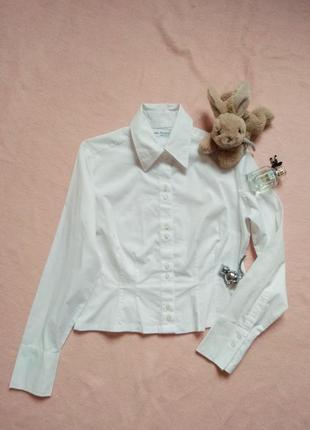 Рубашка белая классическая с рукавом фирмы m&amp;s р 36 44 s