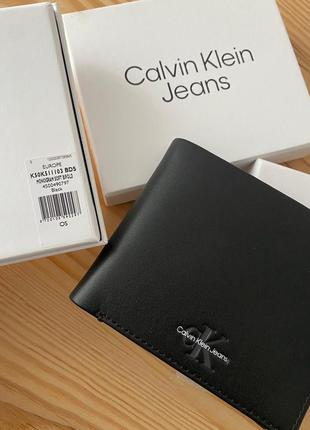 Кошелек calvin klein black черный мужской9 фото