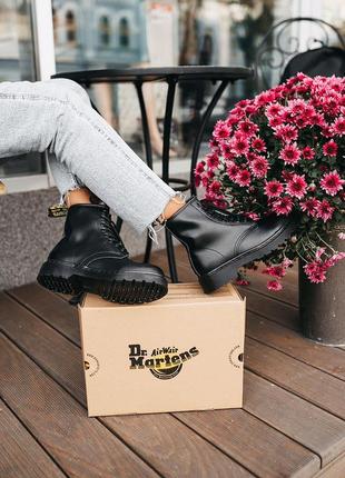 Ботинки мартинсы dr. martens classic black, наложеный платёж,купить сапоги кожаные2 фото