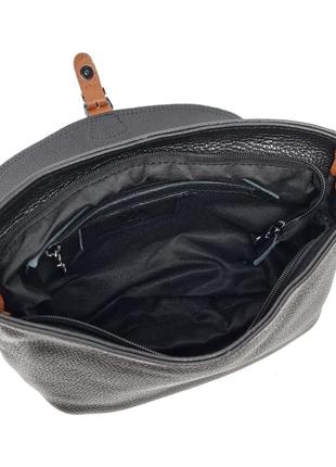 Качественная женская сумка дешево натуральная кожа черный арт.08-49-1 viva verba (україна)2 фото