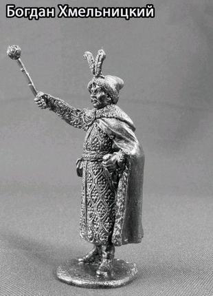 Сувенир фигурка статуэта металл олово сплав гетьман богдан хмельницкий пр-во украина