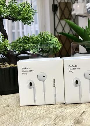 Гарнітура, дротові навушники earpods with 3.5mm для iphone білі