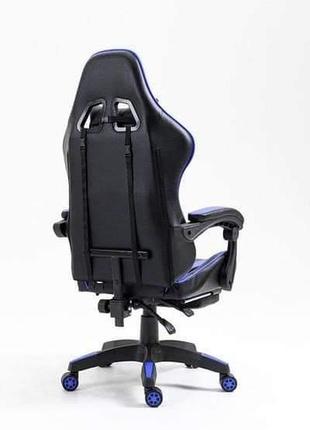 Крісло геймерське професійне vecotti gt чорно-синє5 фото