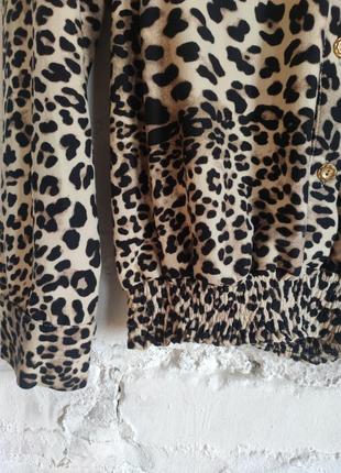 Блуза кофточка в леопардовый принт3 фото