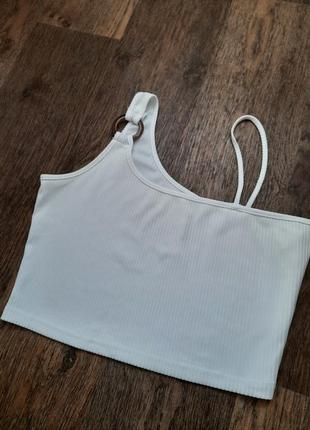Топ, білий топ, жіночий топ,топ у рубчик, белый топ, женский топ, топик, топік, майка
