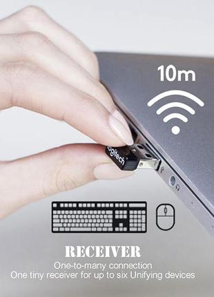 Приемник logitech unifying u0008 ресивер адаптер для мыши logitech с оранжевой звездочкой 5