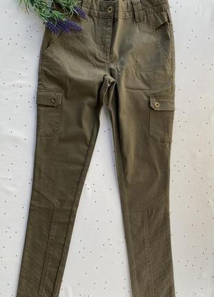 Штани з накладними карманами брюки карго оливка мілітарі хакі 36 38 40 42 46