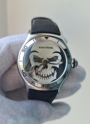 Чоловічий годинник reef tiger rga70s7 bubble skeletone automatic scull sapphire 45mm нові3 фото