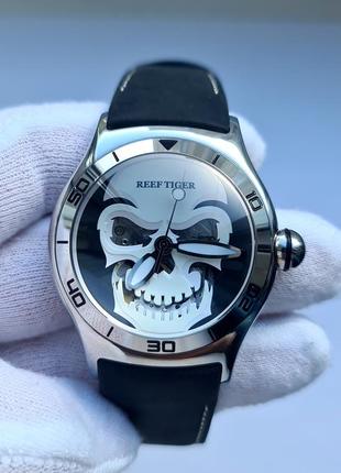 Чоловічий годинник reef tiger rga70s7 bubble skeletone automatic scull sapphire 45mm нові9 фото