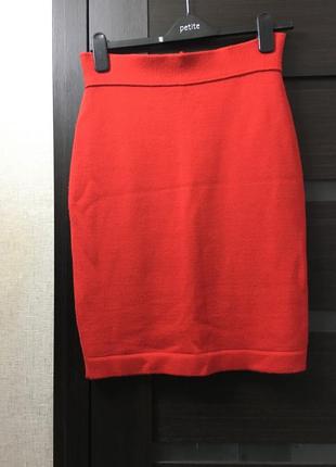 Трикотажная юбка -карандаш шерстяная итальянский бренд ciro esposito