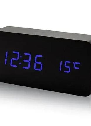 Годинник vst-862-5 із синьою підсвіткою