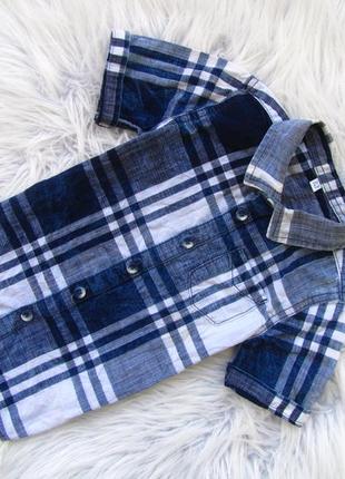 Стильна сорочка з коротким рукавом marks & spencer