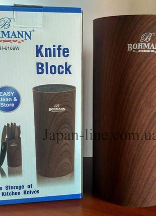 Підставка для ножів bohmann bh 6166 brown