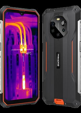 Blackview bl8800 pro 5g 8/128gb night orange тепловізор мобільний телефон с nfc сенсорний 8/128 гб 6,58" ips1 фото