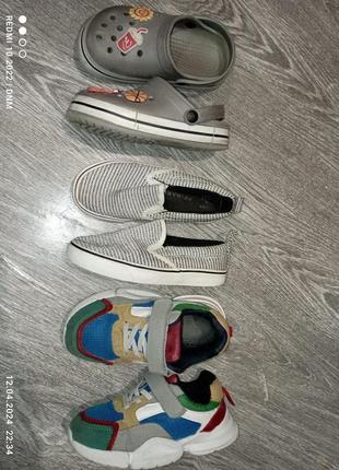 Набор обуви на мальчика 29-30р на лето мокасины primark кроссы sinsay1 фото